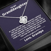 Thumbnail for Granddaughter Necklace, Necklace Gift For Granddaughter From Grandpa, Gift From Grandfather Grandpa