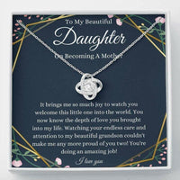 Thumbnail for Daughter Necklace, To My Daughter Necklace On Becoming A Mother Gift, Daughter Pregnancy