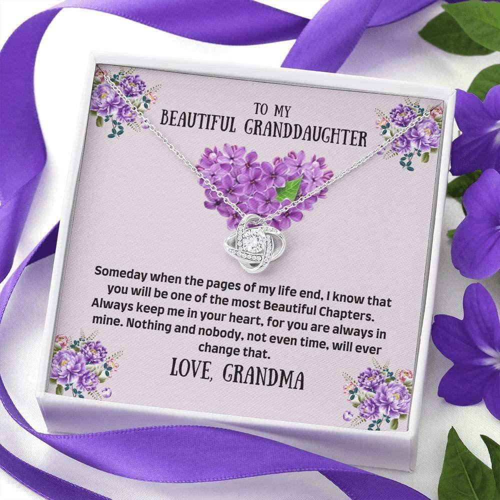 Granddaughter Necklace, To My Granddaughter Necklace Gift � The Most Beautiful Chapters