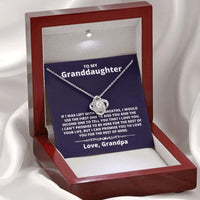 Thumbnail for Granddaughter Necklace, Necklace Gift For Granddaughter From Grandpa, Gift From Grandfather Grandpa
