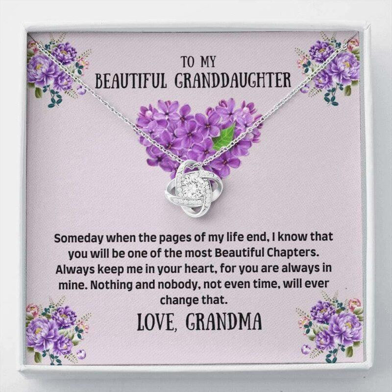 Granddaughter Necklace, To My Granddaughter Necklace Gift � The Most Beautiful Chapters