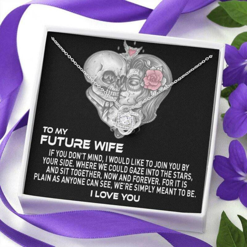 Future Wife Necklace, To My Future Wife, Gaze Into The Stars Necklace � Gift For Fiance, Future Wife � Tattoo Skull
