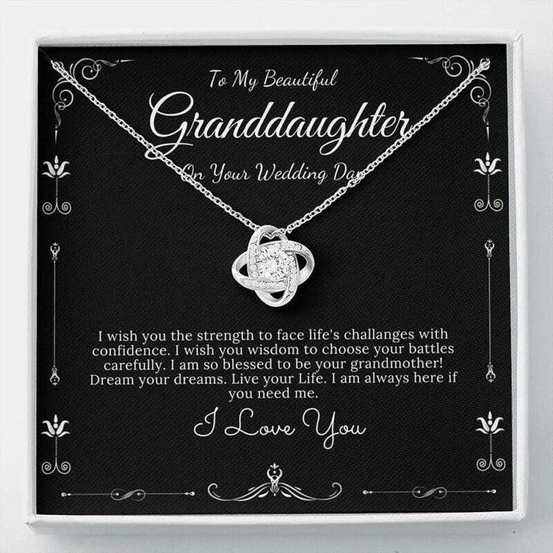 Granddaughter Necklace, Granddaughter Wedding Day Necklace Gift From Grandma, Bride Gift From Grandmother