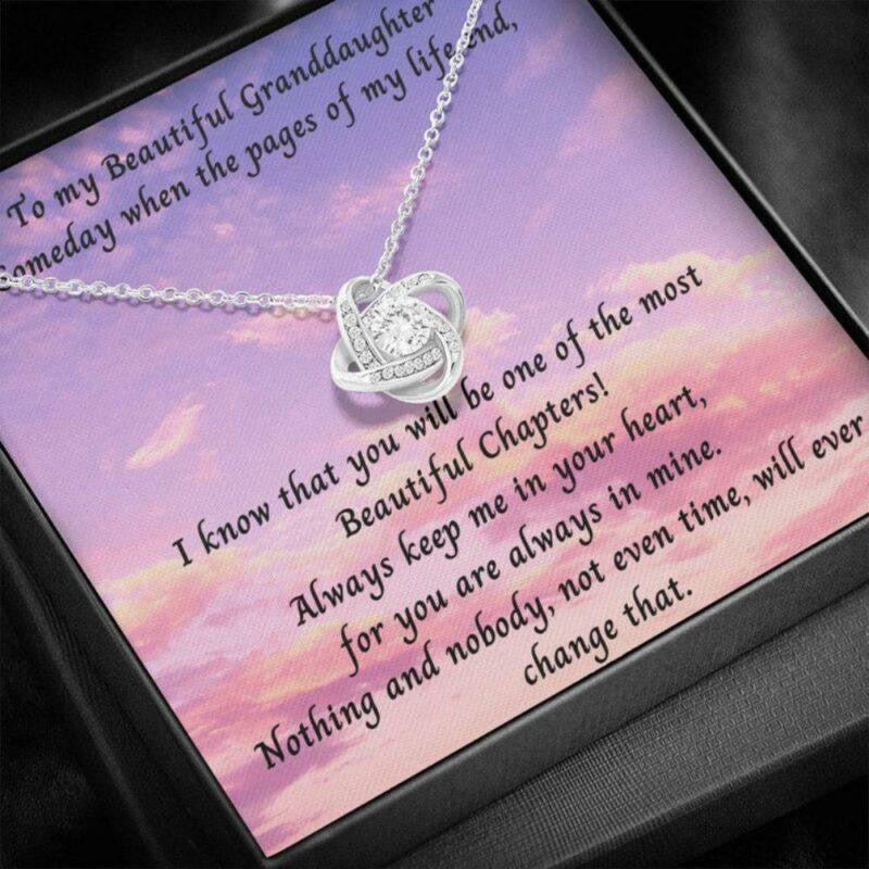 Granddaughter Necklace, To My Beautiful Granddaughter Gift Necklace � Someday When The Pages Of My Life End