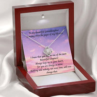 Thumbnail for Granddaughter Necklace, To My Beautiful Granddaughter Gift Necklace � Someday When The Pages Of My Life End