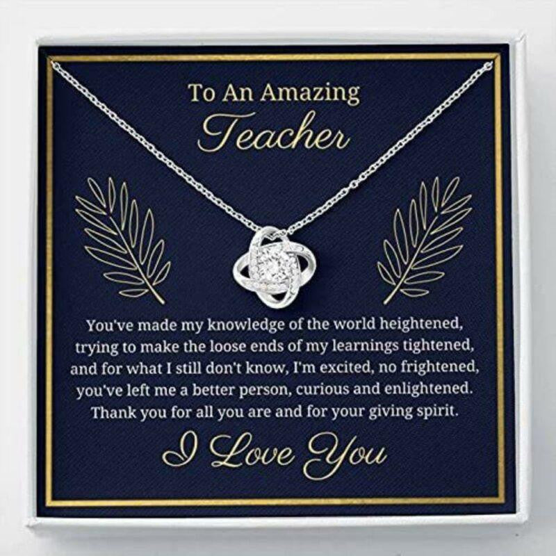 To An Amazing Teacher Necklace Gift � Thank You For All You Are And For Your Giving Spirit