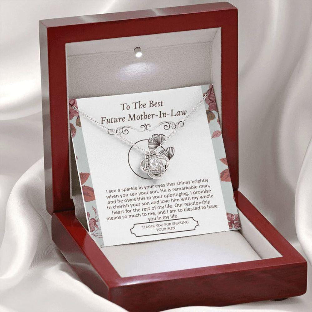 Mother-in-law Necklace, To My Mother-in-law Necklace, Gift For Mother-in-law Thank You, To My Future Mom-in-law