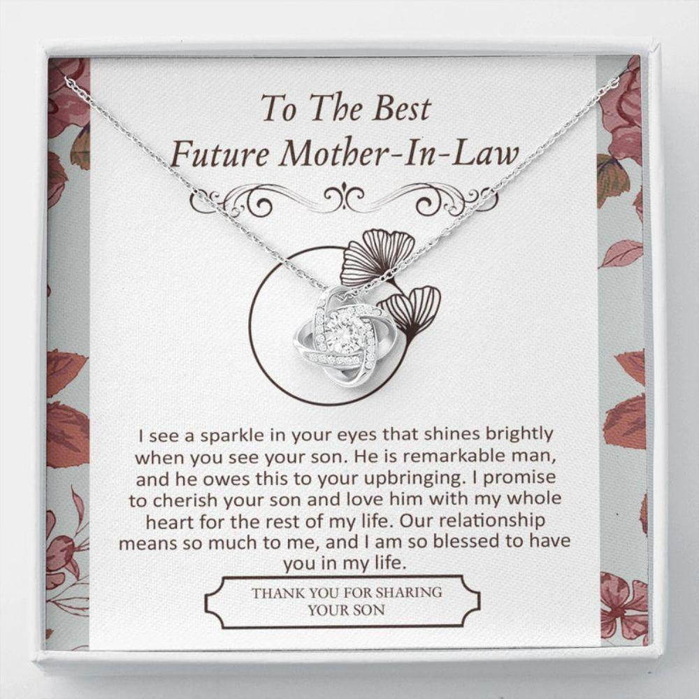 Mother-in-law Necklace, To My Mother-in-law Necklace, Gift For Mother-in-law Thank You, To My Future Mom-in-law