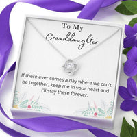 Thumbnail for Granddaughter Necklace, To My Granddaughter Necklace Gift, Keep Me In Your Heart Necklace