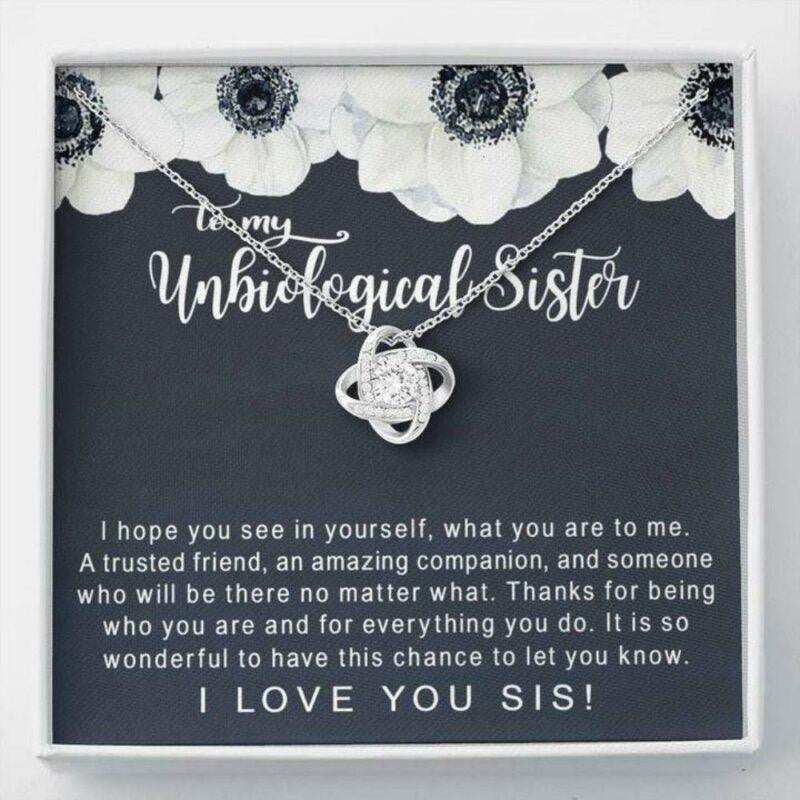 Sister Necklace, Unbiological Sister Necklace � Best Friend Soul Sister Sister-in-law Gift
