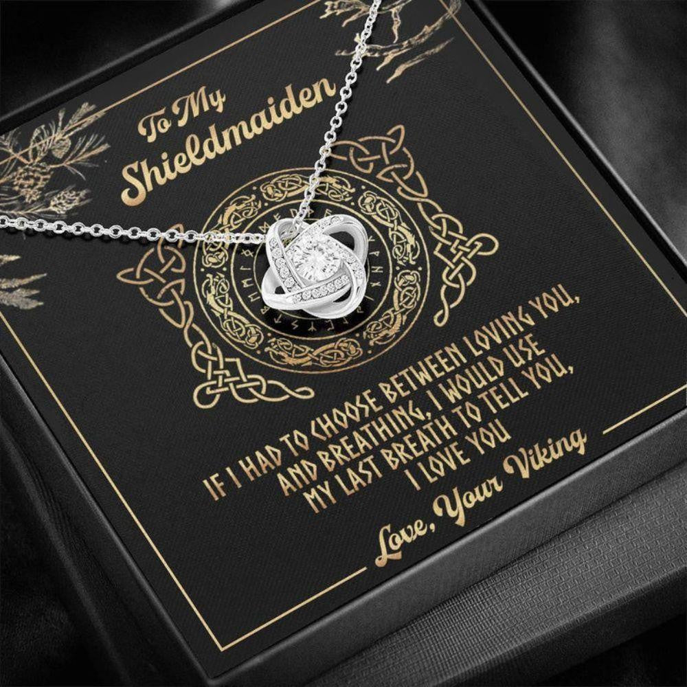 Girlfriend Necklace, Wife Necklace, To My Shielmaiden Necklace � Gift For Future Wife, Fiance, Girlfriend, Wife