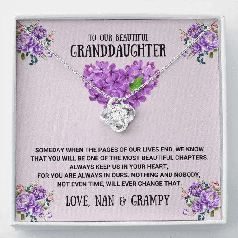 Granddaughter Necklace, To Our Granddaughter Necklace Gift � The Most Beautiful Chapters