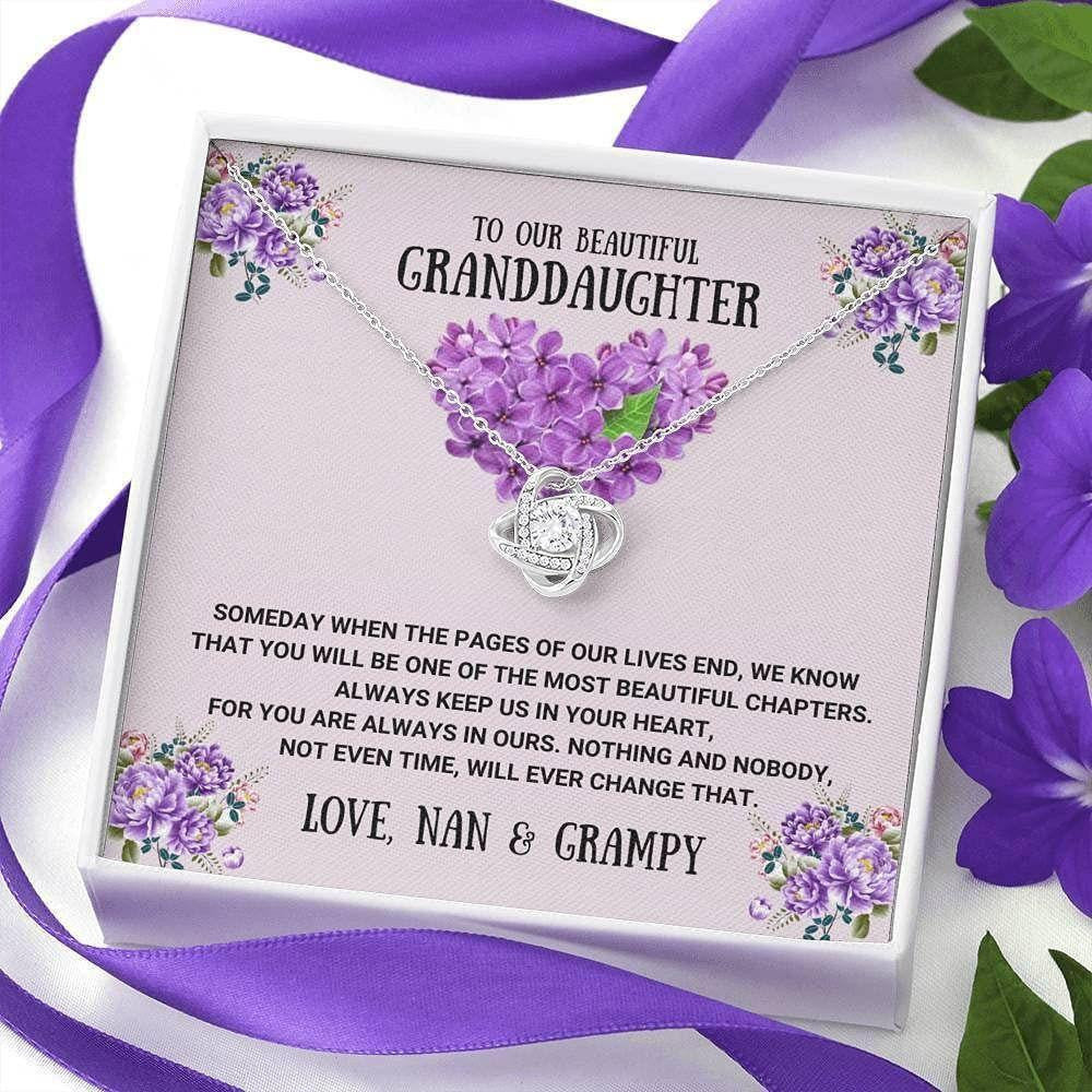Granddaughter Necklace, To Our Granddaughter Necklace Gift � The Most Beautiful Chapters