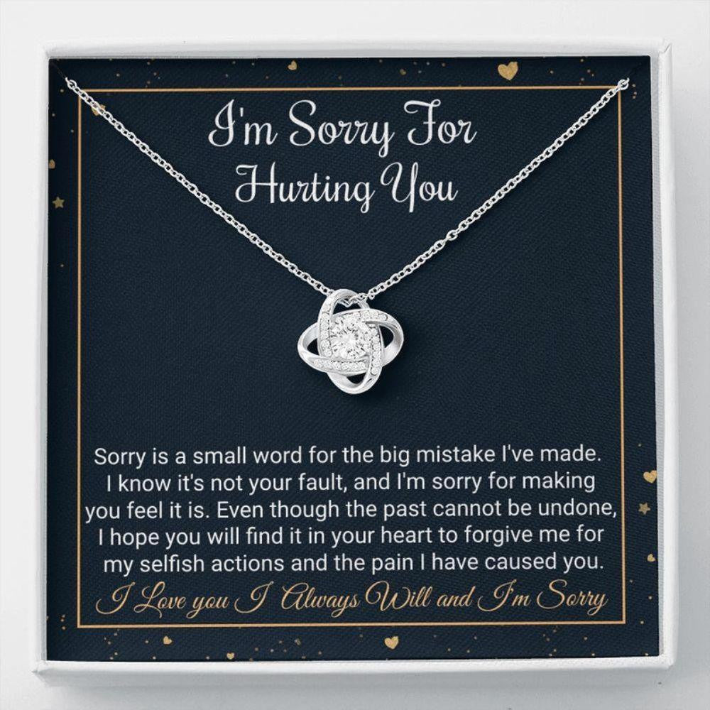 Girlfriend Necklace, Wife Necklace, I�m Sorry Gift, Apology Gift, Forgive Me, Sorry Gift For A Friend Or Partner