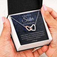 Thumbnail for Sister Necklace, Sister Of The Groom Necklace Gift From Brother, To My Sister Wedding Gift From Groom