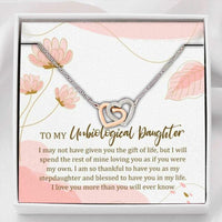 Thumbnail for Daughter Necklace, Stepdaughter Necklace, Unbiological Daughter Necklace � Step Daughter Gift Bonus Daughter Gift