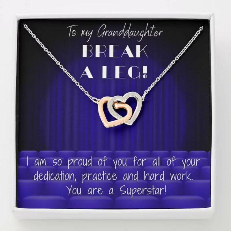 Granddaughter Necklace, To Granddaughter Necklace Gift � Superstar Recital Gift Necklace