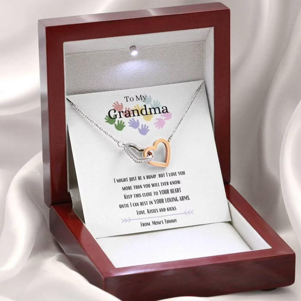 Grandmother Necklace, To My Grandma Necklace, I Love You, New Grandma Gift, Gifts For Expectant Grandmother