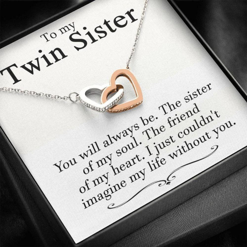 Adult Twin Sister Gifts, Twin Jewelry Personalized, Twin 16th Birthday –  Beloved Cards