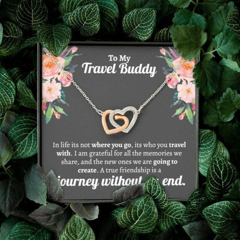 Friend Necklace, Travel Necklace Gift For Her, Travel, Wanderlust Gift, Adventure Gift