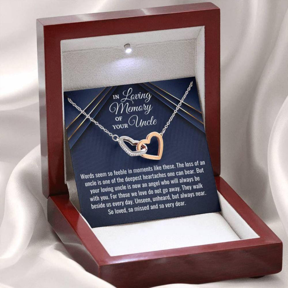 Loss Of An Uncle Necklace Gift, Bereavement Gift, Sorry For Your Loss, Sympathy Necklace, Uncle Memorial Gift, Uncle Remembrance