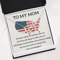 Thumbnail for Mom Necklace, Mom Birthday Necklace Gift, July 4th Patriotic For Mom, Independence Day Gift For Mom, Gift From Daughter/Son