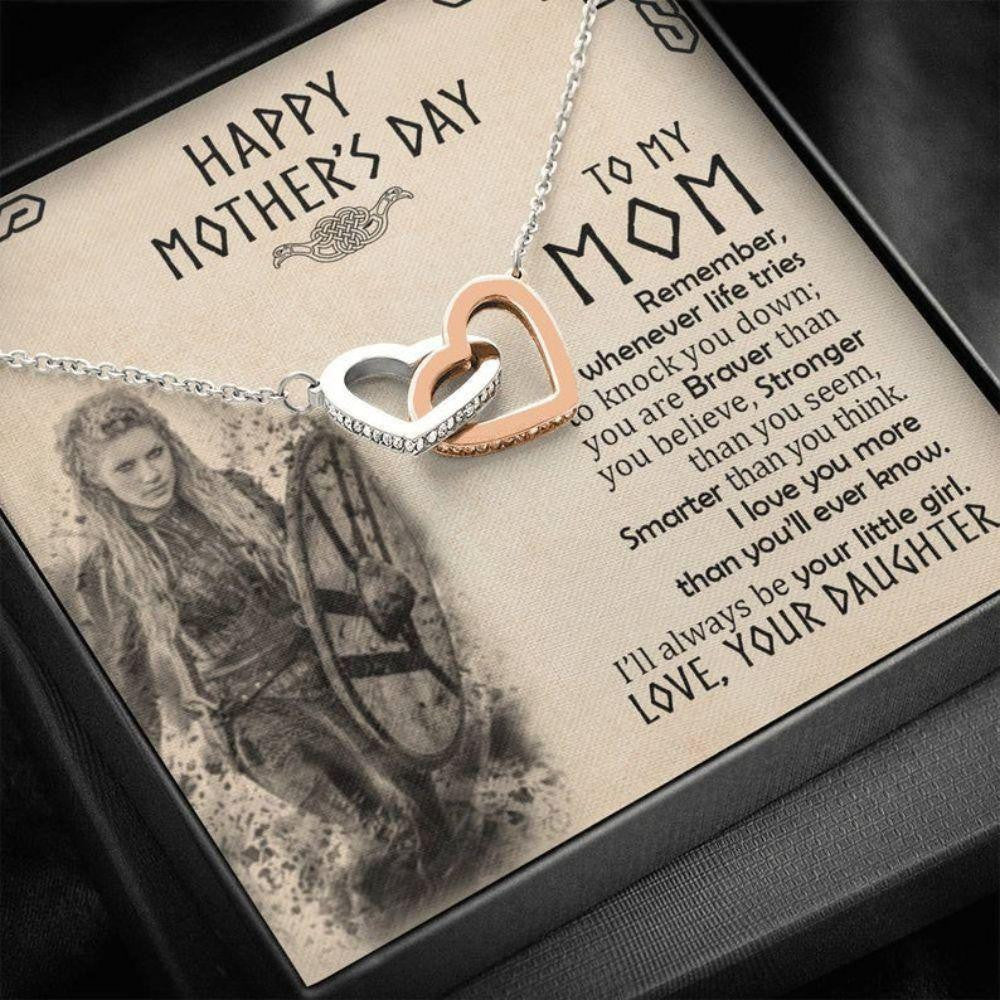 Mom Necklace, Viking Mom Necklace � Gift For Mom From Daughter � Viking Mom Necklace