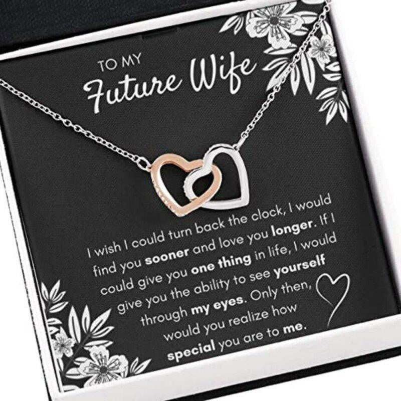 Wife Necklace, Future Wife Necklace Gift For Girlfriend Fiance Find You Sooner