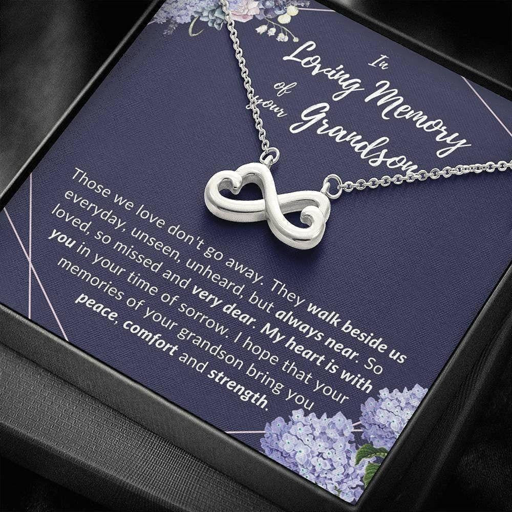 Loss Of Grandson Necklace, In Memory Of Your Grandson, Grief, Sympathy, Remembrance