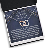 Thumbnail for Loss Of Father Necklace Gift, Bereavement Gift, Sympathy Necklace, Dad Memorial Gift, Sorry For Your Loss, Dad Remembrance