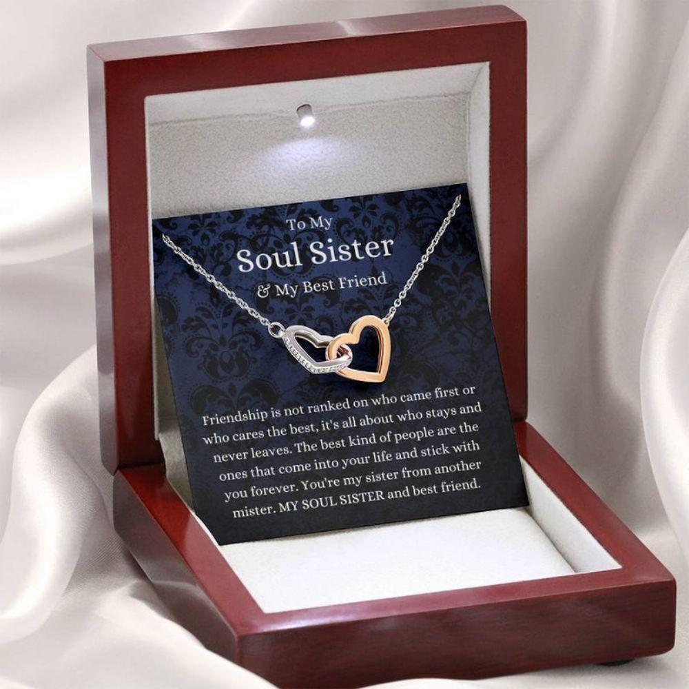 Sister Necklace, To My Soul Sister Necklace, Gift For Best Friend, Bestie, BFF, Thank You Gift For Friend