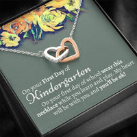 Thumbnail for Daughter Necklace, First Day Of Kindergarten Gift, Daughter First Day Of Kindergarten Necklace, 1st Day Of Kindergarten, Back To School Gift