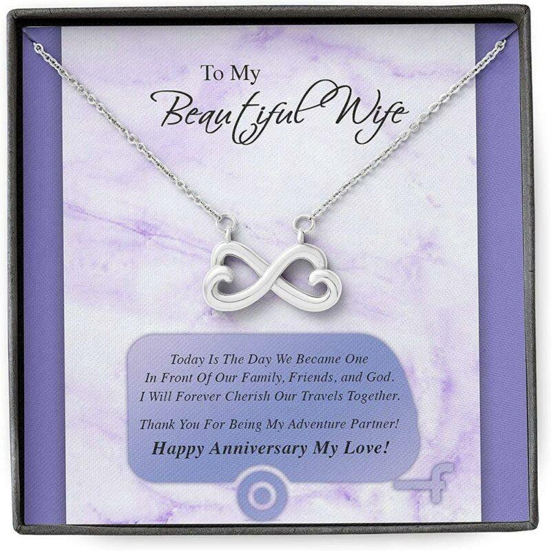 Wife Necklace, Wife Necklace Gift For Her From Husband, Love Wedding Marry Forever Cherish Together