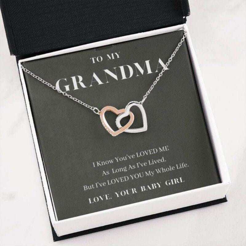 Grandmother Necklace, To My Grandma Necklace, Love You My Whole Life, Grandma�s Gift From Granddaughter