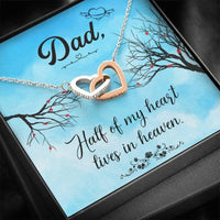Thumbnail for Father Remembrance Necklace, Loss Of Father Gift, Father Memorial Gift, Dad Condolence Gift, Bereavement Gift, Grief Gift, Memorial Necklace