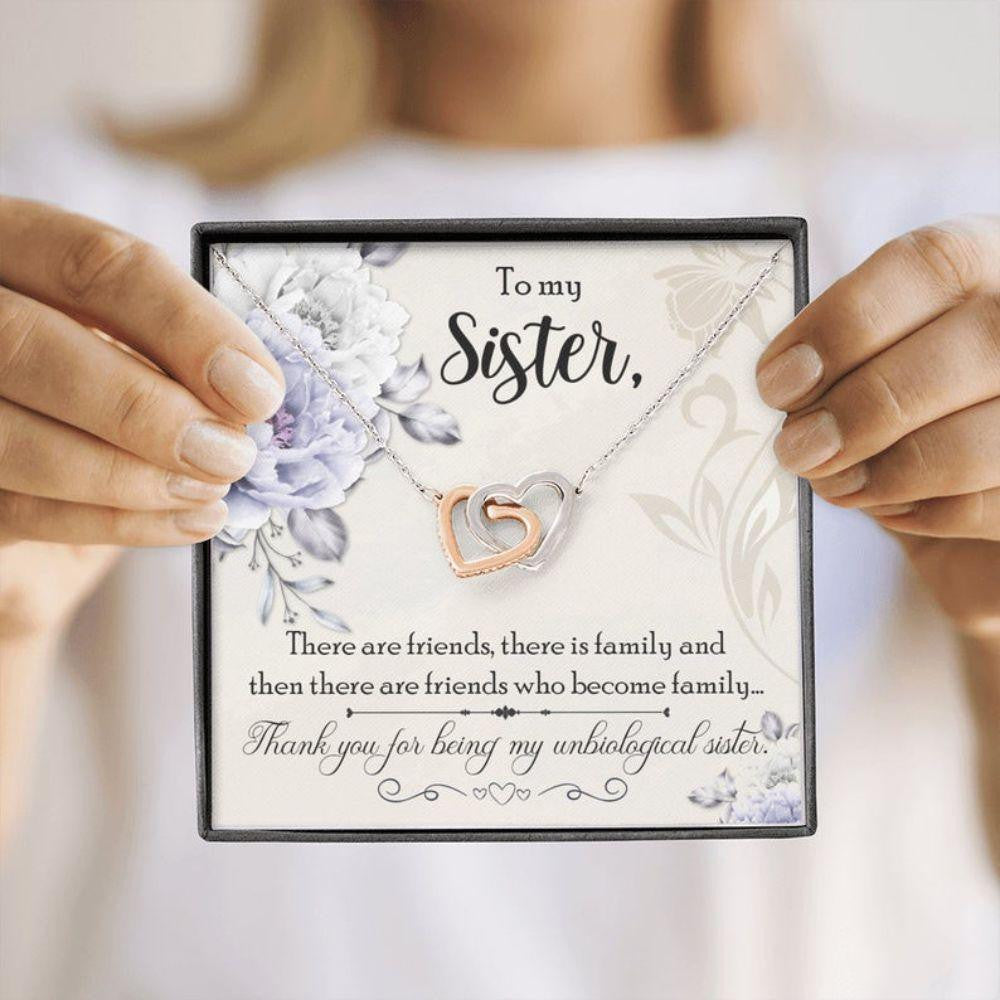 Sister Necklace, Unbiological Sister Necklace, Gift For Best Friend, Bestie, BFF, Soul Sister, Sister In Law