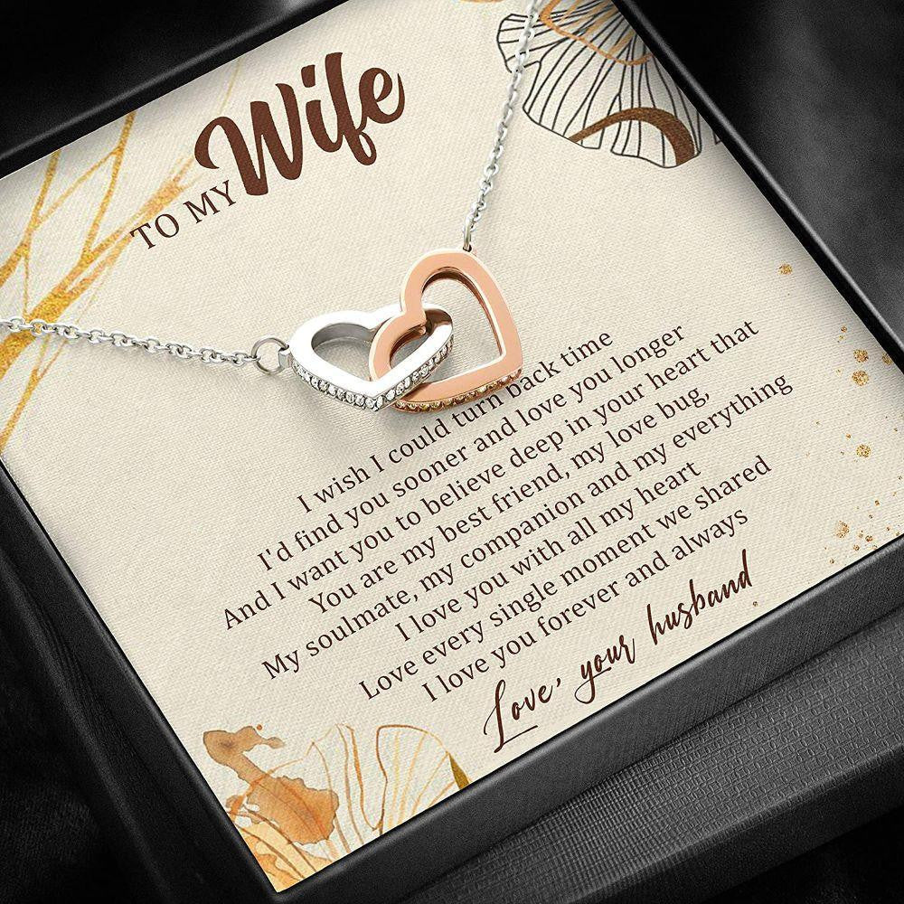 Wife Necklace, To My Wife Forever Love Necklace Gift From Husband