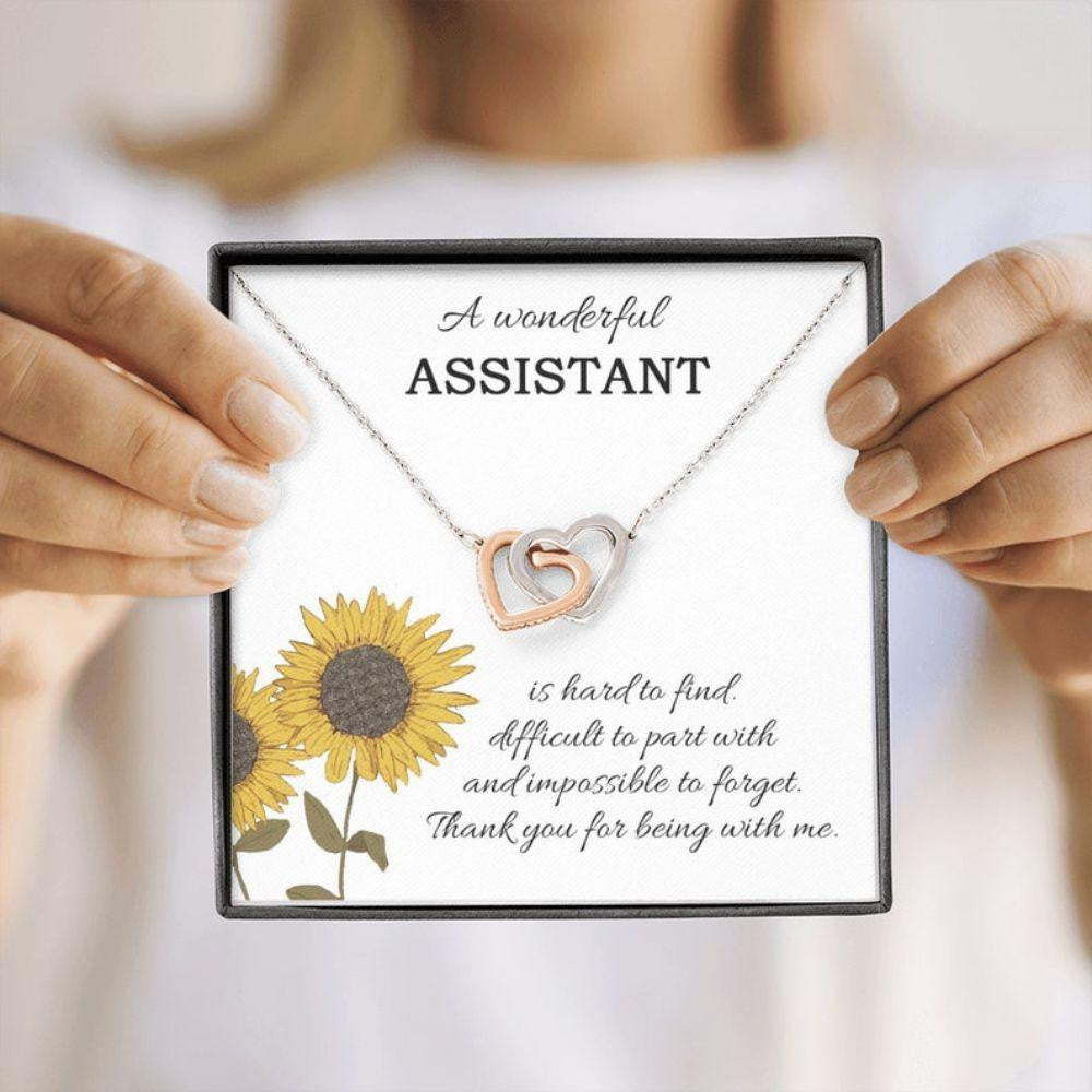 Assistant Necklace, To My Wonderful Assistant, Necklace For My Assistant, Assistant Gift, Thank You Necklace