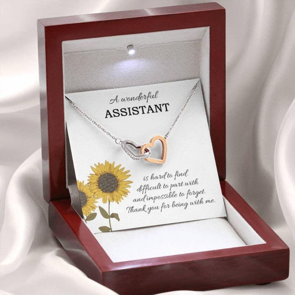 Assistant Necklace, To My Wonderful Assistant, Necklace For My Assistant, Assistant Gift, Thank You Necklace