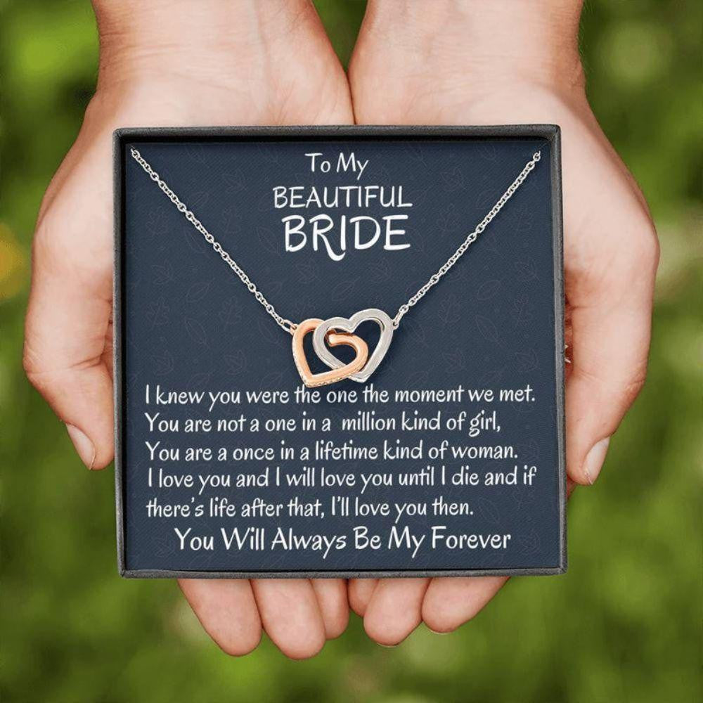 Future Wife Necklace, To My Bride Necklace, Wedding Day Gift For Bride From Groom, Gift For Wife To Be