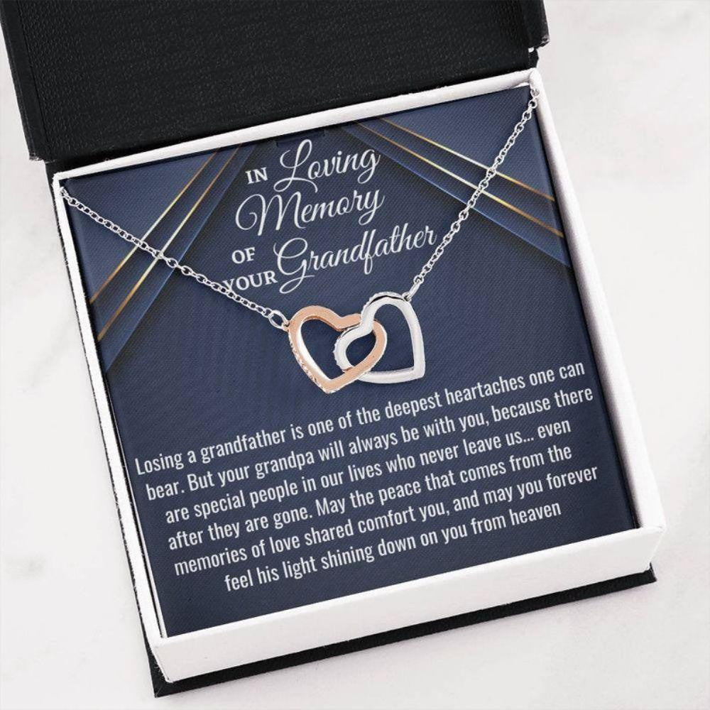 Loss Of Grandfather Necklace Gift, Condolences Gift, Sympathy Bereavement Gift, Sorry For Your Loss, Memorial Gift