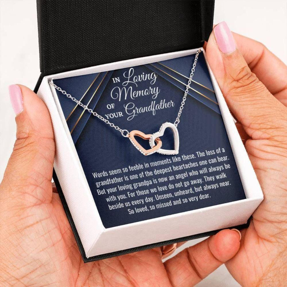 Loss Of Grandfather Necklace Gift, Bereavement Gift, Sorry For Your Loss, Sympathy Necklace, Grandfather Memorial Gift