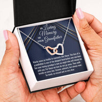 Thumbnail for Loss Of Grandfather Necklace Gift, Bereavement Gift, Sorry For Your Loss, Sympathy Necklace, Grandfather Memorial Gift