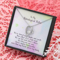 Thumbnail for Sister Necklace, My Unbiological Sister, You�re My Famiy, CZ Necklace