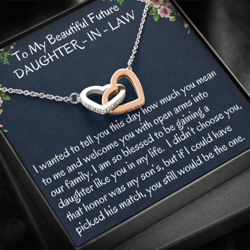 Daugter-in-law Necklace, Future Daughter-In-Law Gift On Wedding Day ? Bride Gift From Mother In Law, Bonus Daughter Necklace