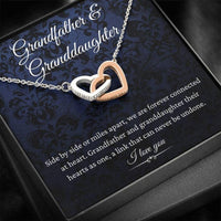 Thumbnail for Granddaughter Necklace, Grandfather & Granddaughter Necklace, Birthday Gift For Granddaughter From Grandpa