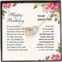 Thumbnail for Daughter Necklace, Mother Daughter Necklace, Happy Bday Kind Smart Strong Forever Special Love