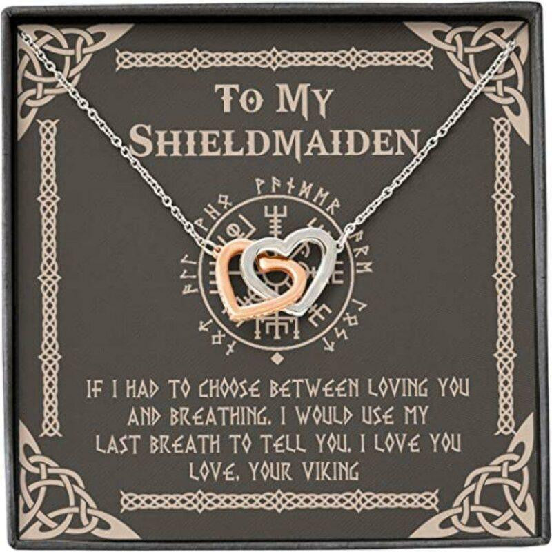 Girlfriend Necklace, Future Wife Necklace, Wife Necklace Gift For Her From Husband Boyfriend, Shieldmaiden Breath