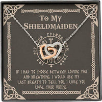 Thumbnail for Girlfriend Necklace, Future Wife Necklace, Wife Necklace Gift For Her From Husband Boyfriend, Shieldmaiden Breath
