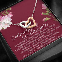 Thumbnail for Godmother Necklace, Godmother & Goddaughter Necklace, Gift For Godmother And Goddaughter, Baptism Gift, Christmas Necklace